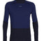 Icebreaker 200 Sonebula LS High Neck termokrekls vīriešu Midnight Navy